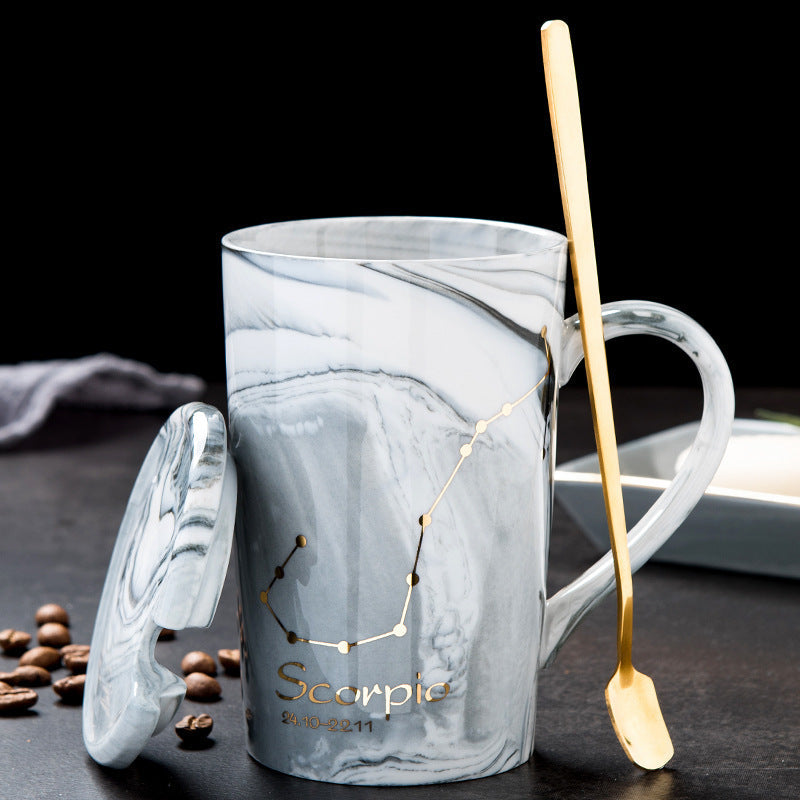 Nordic Creative Ceramic Mug Twelve Constellation Mug